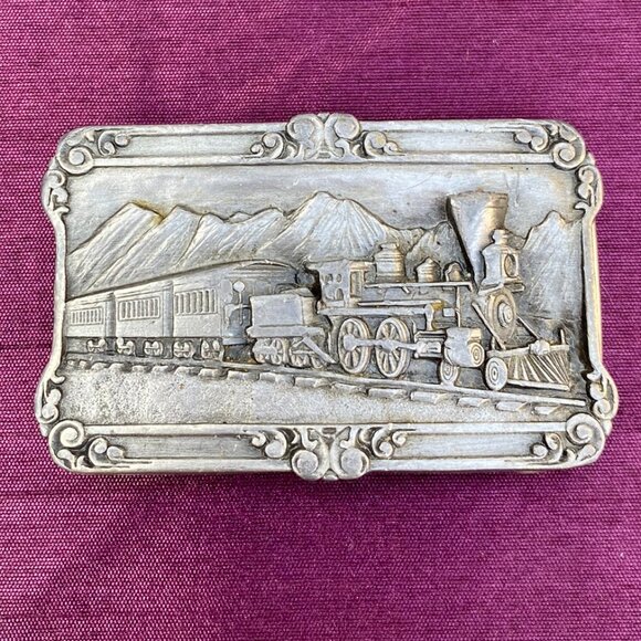 4-(B&B) Vintage. Collectors. 1984. History Of The Railroad. Belt Buckle - Picture 1 of 6